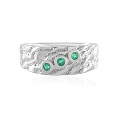 Bague en argent et Emeraude de Russie (de Melo)