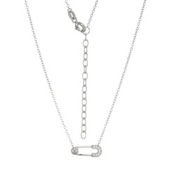 Collier en argent et Zircon (Adela Silber)