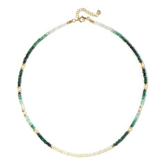 Collier en argent et Emeraude du Brésil