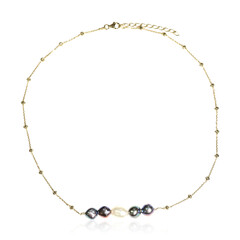 Collier en argent et Perle blanche de culture d'eau douce (TPC)