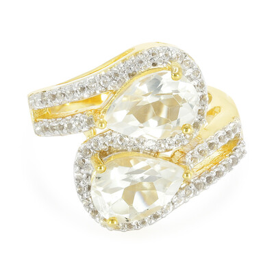 Bague en argent et Quartz Lune glacée