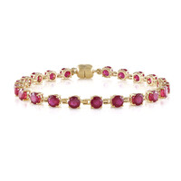 Bracelet en argent et Rubis de Madagascar