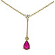 Collier en or et Rubis AAA du Mozambique (CIRARI)
