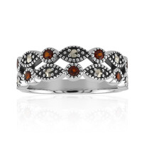 Bague en argent et Grenat du Mozambique