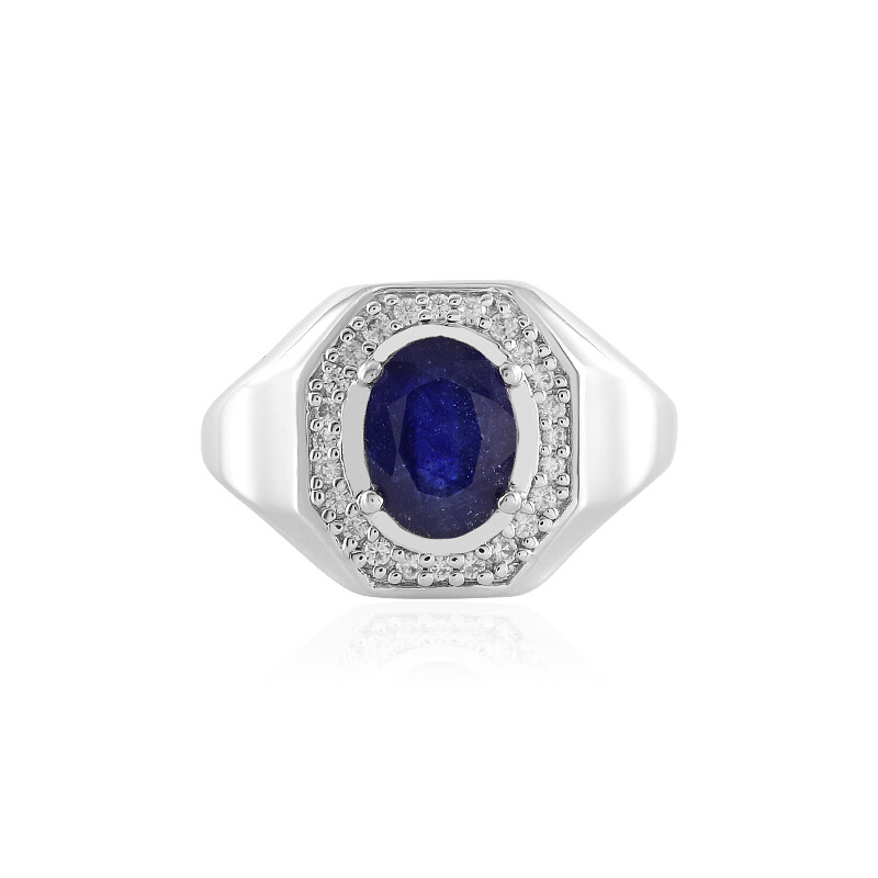 RARE !! SAPHIR BLEU VERT DE MADAGASCAR : 6.8 mm x 4.5 mm