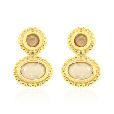 Boucles d'oreilles en argent et Opale Welo