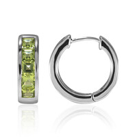 Boucles d'oreilles en argent et Péridot