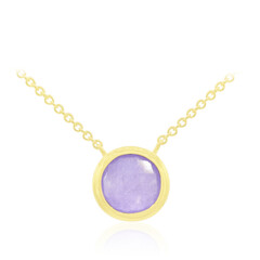 Collier en argent et Jade lavande
