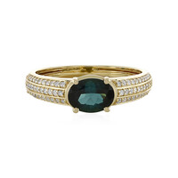 Bague en or et Indicolite du Brésil (de Melo)