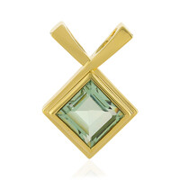 Pendentif en argent et Améthyste verte