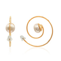Boucles d'oreilles en argent et Perle de culture d'eau douce (TPC)