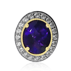 Bague en argent et Améthyste de Zambie (Dallas Prince Designs)