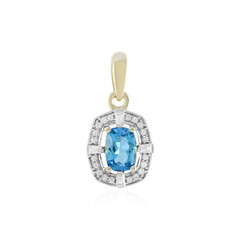 Pendentif en or et Topaze bleu Suisse (Adela Gold)