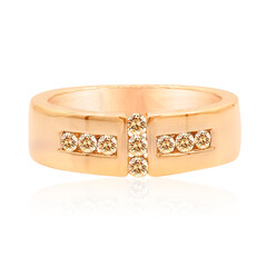 Bague en or et Diamant rose de France SI1 d'Argyle 