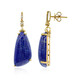 Boucles d'oreilles en or et Lapis-Lazuli