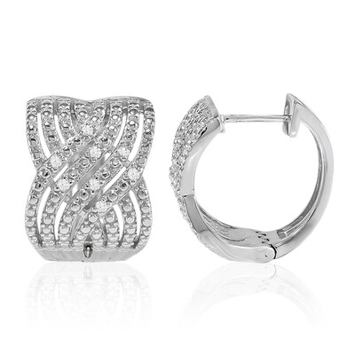 Boucles d'oreilles en argent et Diamant I3 (I)
