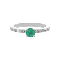 Bague en argent et Emeraude de Colombie