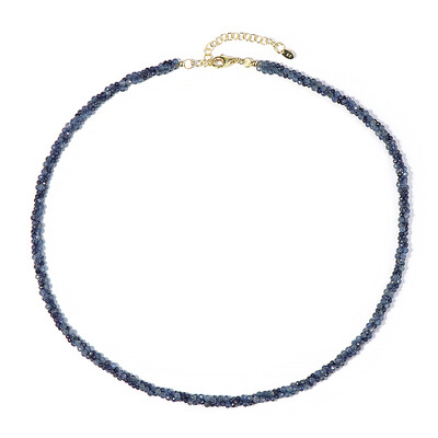Collier en argent et Saphir bleu