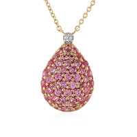 Collier en or et Saphir parme (Adela Gold)