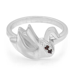 Bague en argent et Grenat du Mozambique