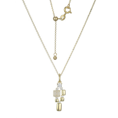 Collier en argent et Topaze blanche (Adela Silber)
