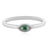 Bague en argent et Emeraude de Colombie