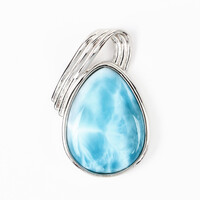 Pendentif en argent et Larimar