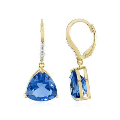 Boucles d'oreilles en argent et Fluorite à couleur changeante