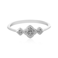 Bague en argent et Diamant I1 couleur (I)