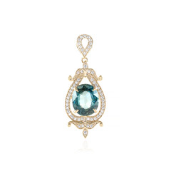 Pendentif en or et Zircon de Ratanakiri