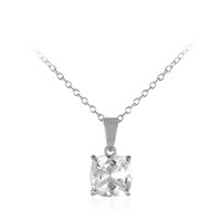 Collier en argent et Topaze blanche