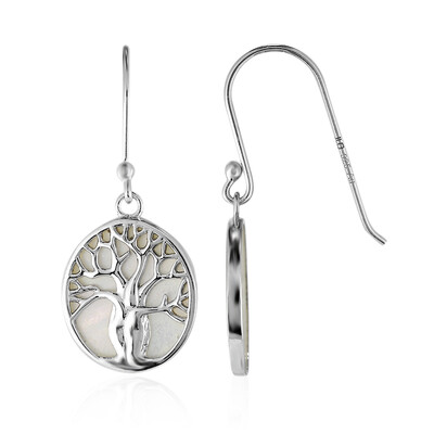 Boucles d'oreilles en argent et Nacre