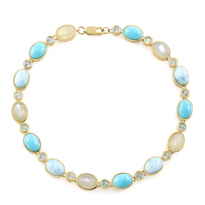 Bracelet en argent et Pierre de Lune blanche (KM by Juwelo)