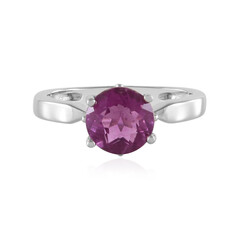 Bague en argent et Fluorite rose