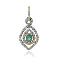 Pendentif en or et Grandidierite (AMAYANI)