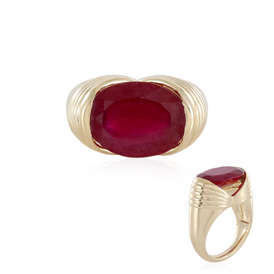 Bague en or et Rubis de Madagascar (de Melo)
