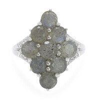 Bague en argent et Spectrolite