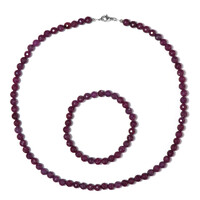 Parure en argent et Rubis de Madagascar