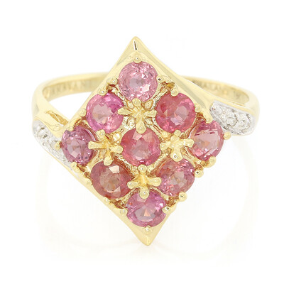 Bague en or et Saphir Padparadscha non chauffé (AMAYANI)