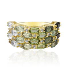 Bague en argent et Tourmaline verte
