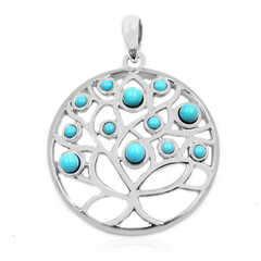 Pendentif en argent et Turquoise Sleeping Beauty (Anne Bever)