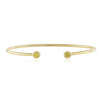 Bracelet en argent et Diamant VS1 jaune