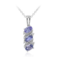 Collier en argent et Tanzanite