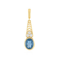 Pendentif en argent et Fluorite à couleur changeante