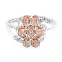Bague en or et Saphir Padparadscha non chauffé (AMAYANI)