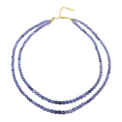 Collier en argent et Tanzanite