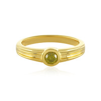 Bague en argent et Diamant jaune I4