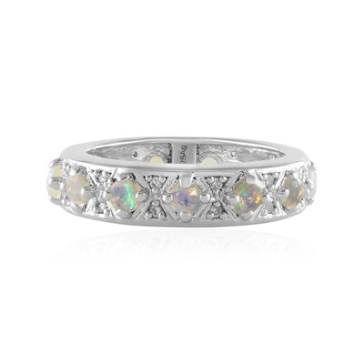 Bague en argent et Opale Welo