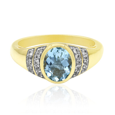 Bague en or et Aigue-marine de Medina
