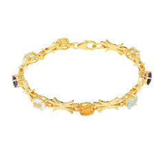 Bracelet en argent et Topaze bleu ciel